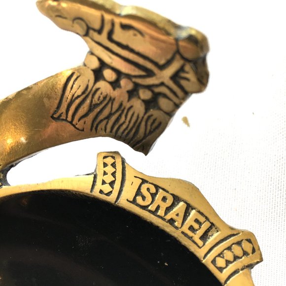 Camel Brass Trinket Ashtray Isreal Souvenir - Picture 3 of 7